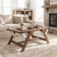 thumbnail image 4 of Gymax Coffee Table Farmhouse Center Wooden Table w/ Decorative Nailhead Accents, 4 of 10