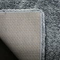 thumbnail image 4 of SAFAVIEH Royal Hartley Solid Plush Shag Area Rug, Blue, 6'7" x 6'7" Square, 4 of 5