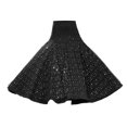 thumbnail image 1 of Vestido de baile de salón flamenco latino, falda de vals moderna Negro, 1 of 6