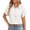 White, variant on Dagugfen Button down Shirts for Women Short Sleeve Collared Neck Work Tops Lightweight Loose Fitted Business Casual Shirts