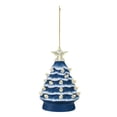thumbnail image 5 of Mr. Christmas 5 in. Set of 3 Nostalgic Ceramic Tree Ornament- Blue with White Bulbs, 5 of 5