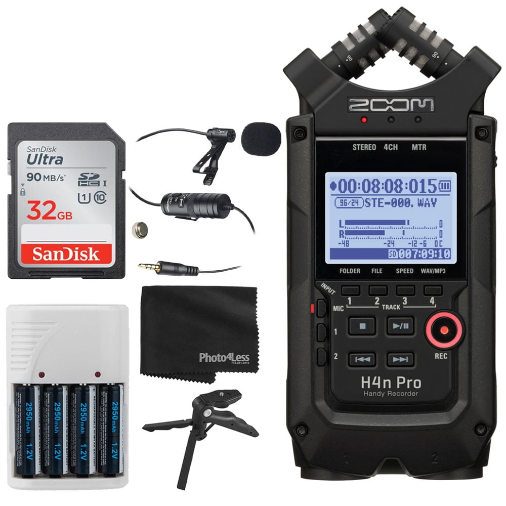 Zoom H4n Pro 4-Input / 4-Track Portable Handy Recorder with Onboard X/Y