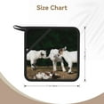 thumbnail image 3 of Sikiie Cute Goat Baby Pot Holders Kitchen Insulation Mats Heat Resistant Pot-Holder Oven Anti-Scald Pads for Cooking Baking, 7.1*7.1inch, 3 of 8