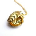 thumbnail image 5 of Ruanlalo Women\'s Stylish Sea Shell Locket Pendant Alloy Chain Necklace Jewelry Gift Gold, 5 of 6