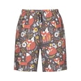 thumbnail image 7 of Disketp Men's Swim Trunks Hawaiian Breathable Surf Beach Swimsuits Mesh Lining Beach Shorts with Pockets-Foxes, 7 of 7