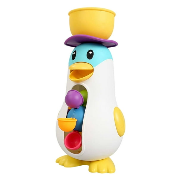 Dibujos animados Clásico Succión Pingüino Rueda de agua para s Bañera Piscina Dabbling Molino Juguete de bañ Sunnimix juguetes de baño