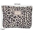 thumbnail image 5 of Leopard Print Makeup Bag Cosmetic Bag for Women,Large Capacity Canvas Makeup Bags Travel Toiletry Bag Accessories Organizer-White, 5 of 5