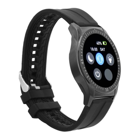 Riousery G6 Sports Smartwatch Advanced Healthy Monitoring Fitness Tracking Touch Screen Watch, Black (1.28 inches / 3.25 cm)