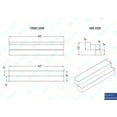 thumbnail image 6 of AmGood 42 in. Double Tier Stainless Steel Speed Rail Rack for Commercial Bars, NSF, 6 of 6