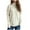 White, variant on Kmdttou Womens Sweatshirt for Loose Knit Sweater Long Sleeve Top/Shirt on Clearance!