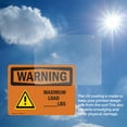 thumbnail image 6 of (2 Pack) Custom Maximum Load - Lbs OSHA Warning Sign 14 Inch X 10 Inch Vinyl Label Decal Sticker Weather Resistant, UV Protected for Workplace, Business, and Construction Site, Made in, 6 of 7