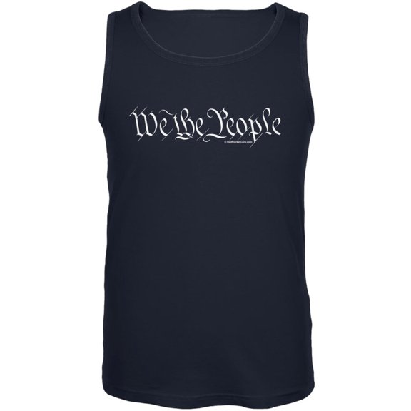 We The People Navy Adult Tank Top - Medium