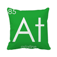 thumbnail image 1 of Chestry Elements Period Table Halogens Element Astatine At Throw Pillow Sleeping Sofa Cushion Cover, 1 of 3