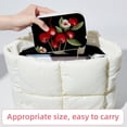 thumbnail image 6 of Cherry Velvet Portable Jewelry Organizer Box with Removable Compartment - Earring Holder and Gift Jewelry Box, 6 of 7