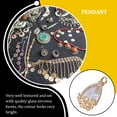thumbnail image 4 of Minnieouse Collar colgante artesanía sombreros tobillera cuello joyería hacer encontrar arte moda artesano suministro de artesanía Ropa, zapatos y accesorios Miscelánea Blanco Minnieouse AP015957-06, 4 of 6