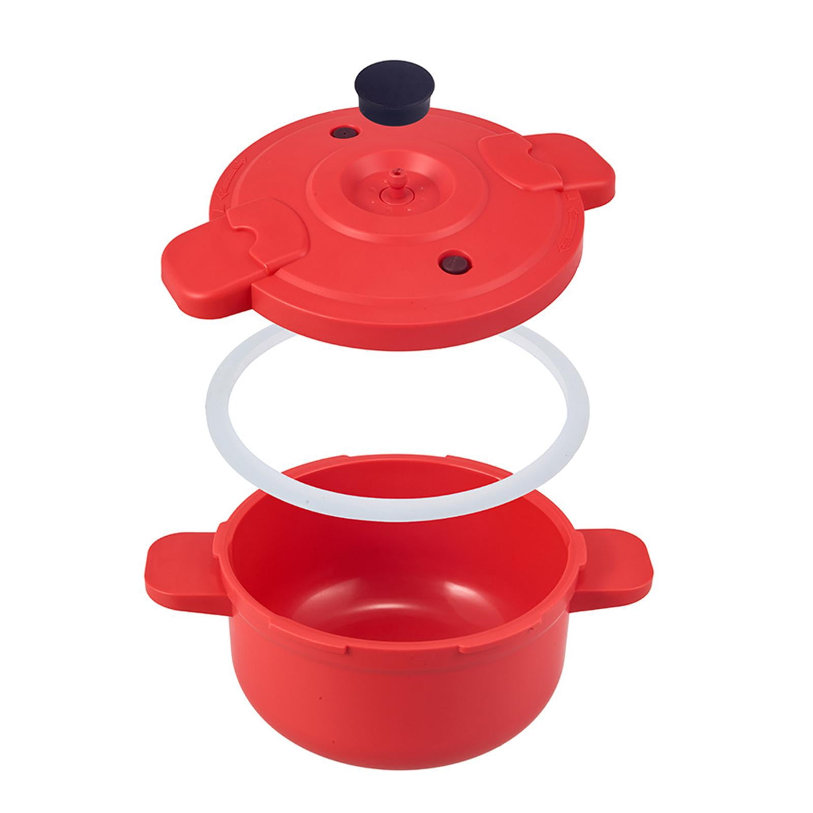 Microwave Pressure Cooker Small Cooking Pot with Locking Lid and Anti Scald Handle for Home Kitchen Use