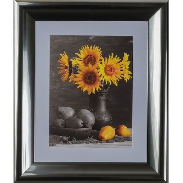 3" Polystyrene Futuristic Picture Frame by WholesaleArtsFrames-com 7x11 2138 Series - Luminous Silver - Made In USA