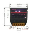 thumbnail image 2 of Solar Charge Controller PWM 50A 12V Solar Panel Battery Control Adapter Black, 2 of 8