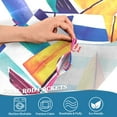 thumbnail image 3 of Yayeee Kitchen Curtains Tier Pair Light Filtering 27"x36" Rod Pocket Short Cafe Window Panel, Blue Hand Drawn Sailboats, 3 of 7