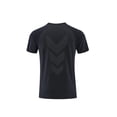 thumbnail image 7 of Lovzfmll Men's Sweat-Wicking Crew Neck Short Sleeve Running Fitness T-Shirt with Reflective Details, Soft and Breathable for Outdoor Sports Black, XL, 7 of 7
