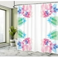 thumbnail image 5 of Ambesonne Abstract Shower Curtain, Digital Bridal Flowers, 69"Wx84"L, Multicolor, 5 of 5