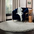 thumbnail image 2 of SAFAVIEH Harvey Solid Plush Shag Area Rug, Light Blue, 4' x 4' Round, 2 of 5