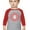 Red, variant on Captain 5th Five Year old Birthday Gift 3/4 Sleeve Baseball Jersey Toddler Shirt 5T Dark Gray