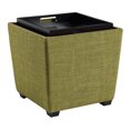 thumbnail image 4 of Rockford Storage Ottoman in Green Fabric, 4 of 9