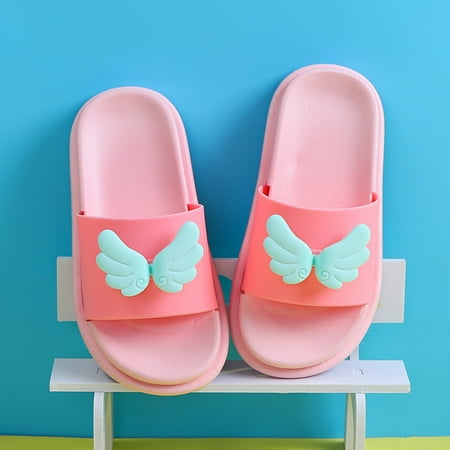 

Hunpta Kids Slippers Baby Wing Non-Slip Cartoon Girls Boys 3D Toddler Kids Shoes Cute Slippers Baby Shoes