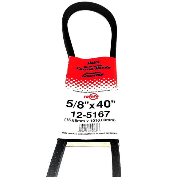 5167/5L400 Rotary Belt Compatible Wtih JOHN DEERE: M43095 (5/8" x 40")