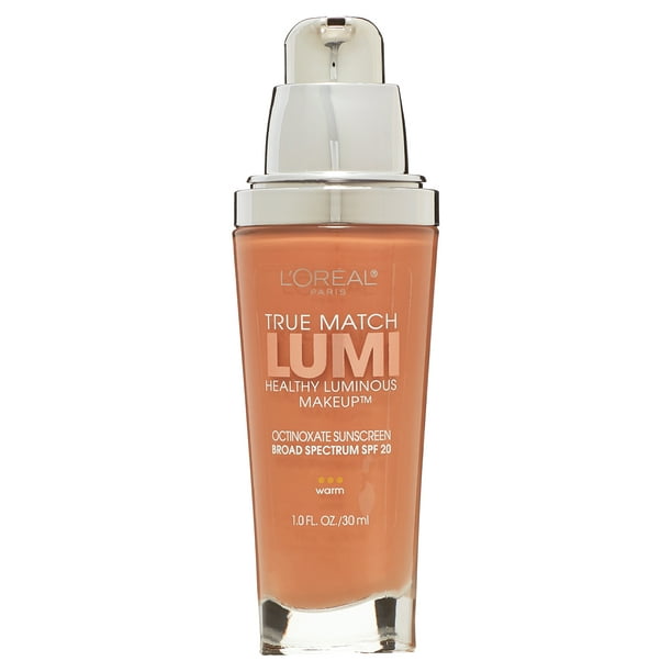  L'Oreal Paris True Match Lumi Liquid Foundation Maquillaje, W5 Sun Beige, fl oz