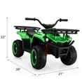 thumbnail image 5 of Jaxpety 24V Kids Ride on ATV 4 Wheeler Quad, Battery Powered Electric Vehicle w/Headlights, MP3/USB, Volume Control, Power Display, Green, 5 of 11