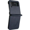 thumbnail image 3 of Case for Samsung Galaxy Z Flip 3 Leather Case, Galaxy Z Flip 3 Case Flip Folio Case Anti-Scratch Anti-Fingerprint Heavy Duty Protective Shockproof Case for Samsung Galaxy Z Flip 3 Matte Blue, 3 of 12