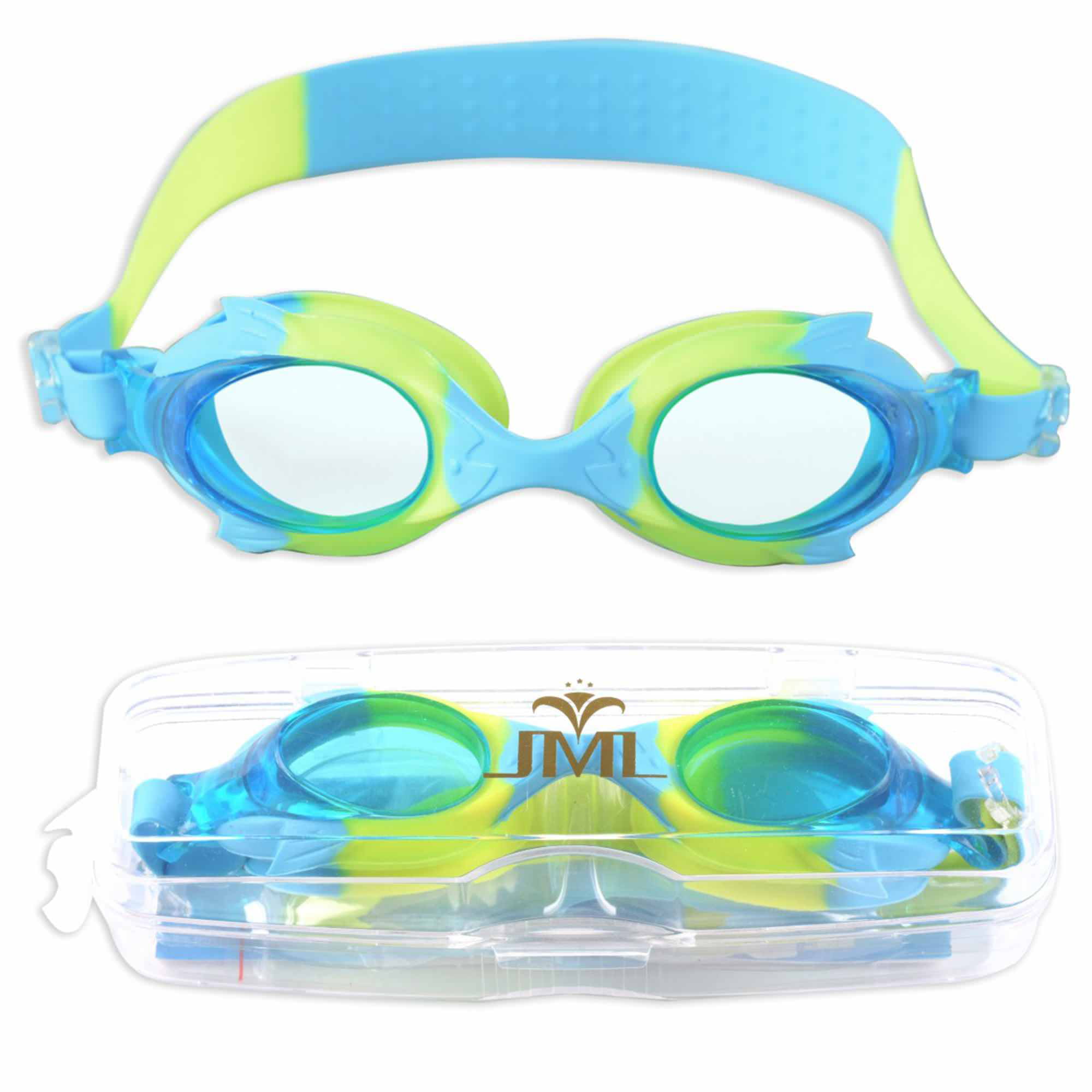 Anti Fog UV Protection kids Swimming Goggles Swim Googles yellow