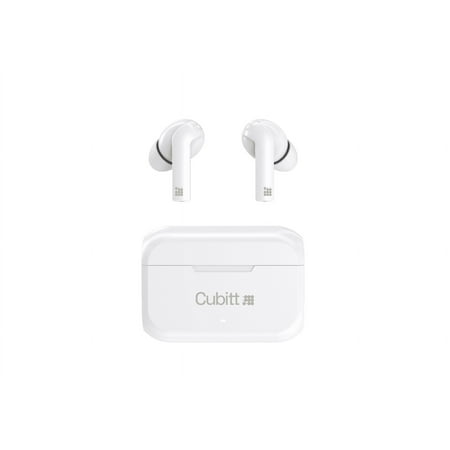 UPC: 0715834798510 | Cubitt True Wireless Earbuds Generation 2 5.3 Bluetooth IPX5 Water resistance Premium Sound White