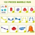 thumbnail image 2 of Juguete de construcción Marble Run Meland Marble Maze de 132 piezas para mayores de 3 años, 2 of 7