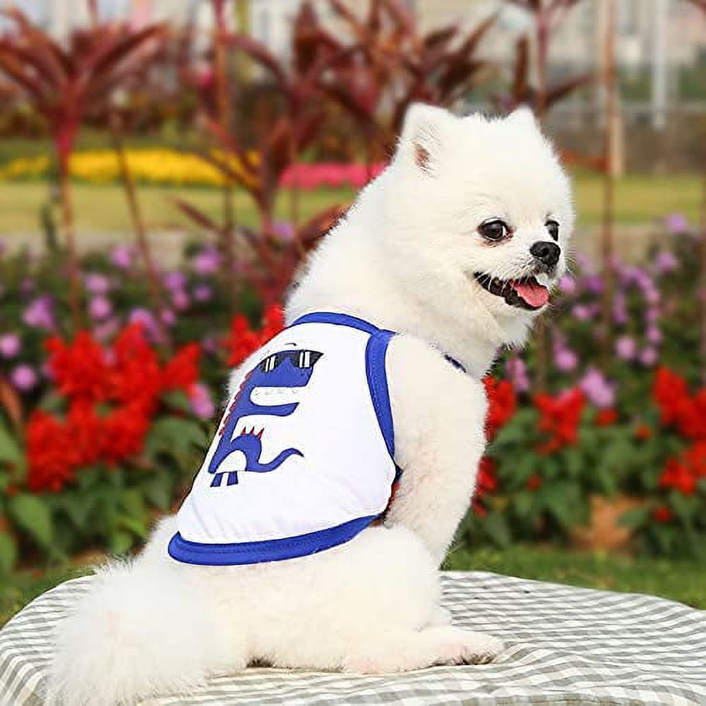 Cute Summer cat Costume French Bulldog Dog Vest Dinosaur Pattern Puppy Clothes Small Dog Summer Puppy Clothes A3 XS Walmart
