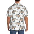 thumbnail image 3 of Sikiie Indian Elephant Men's Wrinkle Free Untucked Cuban Shirt Business Casual Button Down Shirts Short Sleeve ShirtSmall, 3 of 5