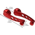 thumbnail image 2 of 1 Set Car Window Handle Aluminum Alloy Window Crank Handle Universal Car Window Handle- Red, 2 of 4