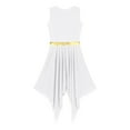 thumbnail image 6 of inhzoy Womens Sleeveless Worship Dance Dress Cross Liturgical Praise Dance Tunic White XXL, 6 of 7