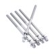 thumbnail image 3 of 5 x Varillas de tensión de tambor cromadas de 100 mm con arandelas para reparación de construcción de bombo de Tom, 3 of 6