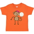 thumbnail image 3 of Inktastic Cute Volleyball Girl Monkey Girls Toddler T-Shirt, 3 of 5