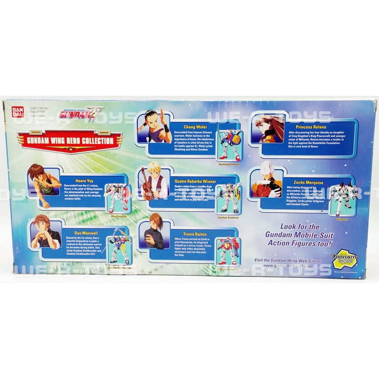 Mobile Suit Gundam Wing Hero Collection 7 Figure Set Bandai 1995