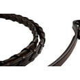 thumbnail image 5 of Huntley Equestrian Fancy Stitched Square Rubber Lined Laced Reins Beautiful Fancy Stitching on Square Raised Section - Sedgwick Australian Nut - Full Size, 5 of 8