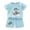 Mint Green, variant on HCYSFG Boys Graphic Print Outfit Sets 2 Piece Short Sleeve Crewneck Clothing Sets T Shirt And Shorts Matching Sets