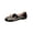 Black, variant on Women's Versatile Style Soft-Soled Embroidered Metal-Decorated Plus-Size Shoes Spring/Summer Style Trendy Low-Heeled Comfortable Casual Flat Loafers.