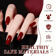 thumbnail image 6 of 6Pcs Gel Polish Set, 6 Vibrant Colors UV Gel Nail Polish Red Blue Green Christmas Gift for Women Girls, 6 of 7