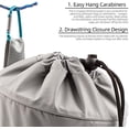 thumbnail image 3 of Mesh Clothespin Bag Holder Outside, Multiple Hanging Methods Clothes Pin Bag with Drawstring Closure, Ventilation and Moisture Resistance, Large-Capacity Clothespin Storage Organizer with, 3 of 7