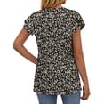 thumbnail image 5 of Fantaslook Womens Tops V Neck Short Sleeve Summer Shirts Babydoll Peplum Tops Tunic Dressy Casual Blouses, 5 of 10