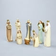 thumbnail image 7 of Bfogop Nativity Set for Christmas Indoor 2.8 inch 8 Pcs Figurines Nativity Scene Manger Set Holy Family Statue Crib Jesus Crib Ornament Church Xmas Home Catholic Religious Decor, 7 of 7